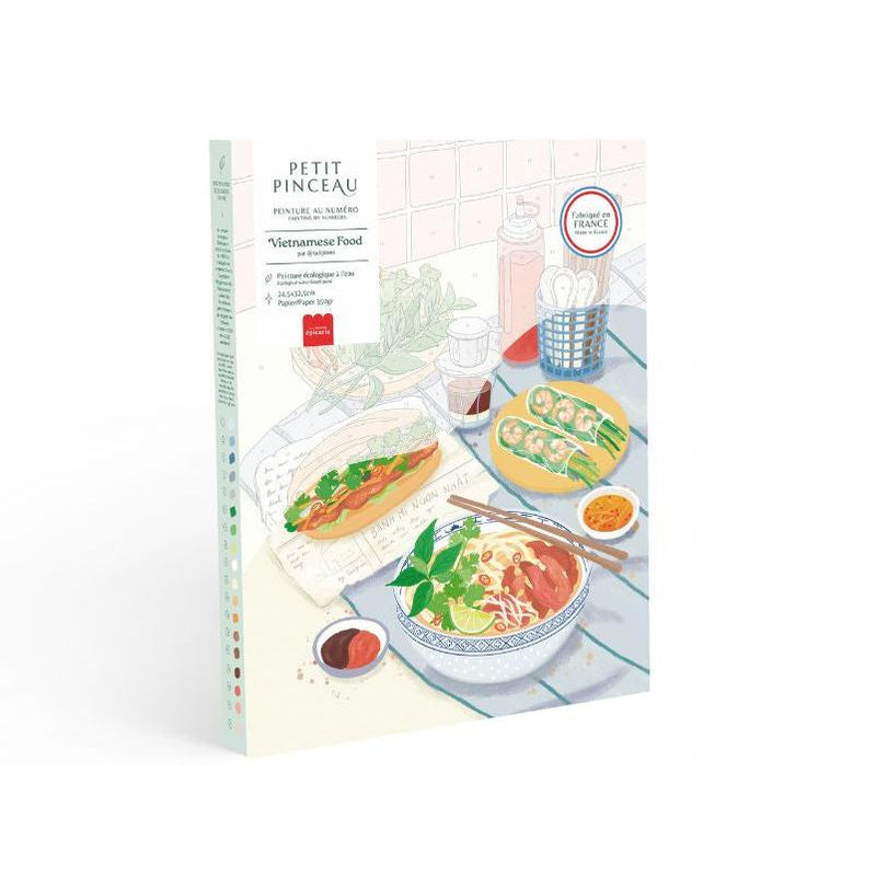 Coffret Peinture Au Numéro - Petit Pinceau - Vietnamese Food Par Jayne Wong