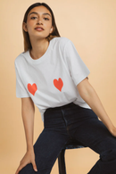 Camiseta Lolita Corazones Rojos