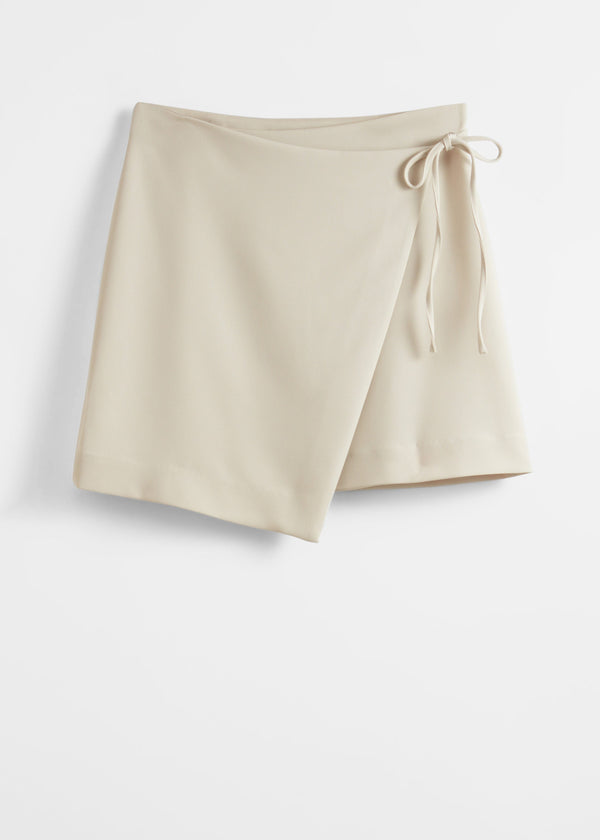 Jupe Portefeuille Es Nicky - Beige