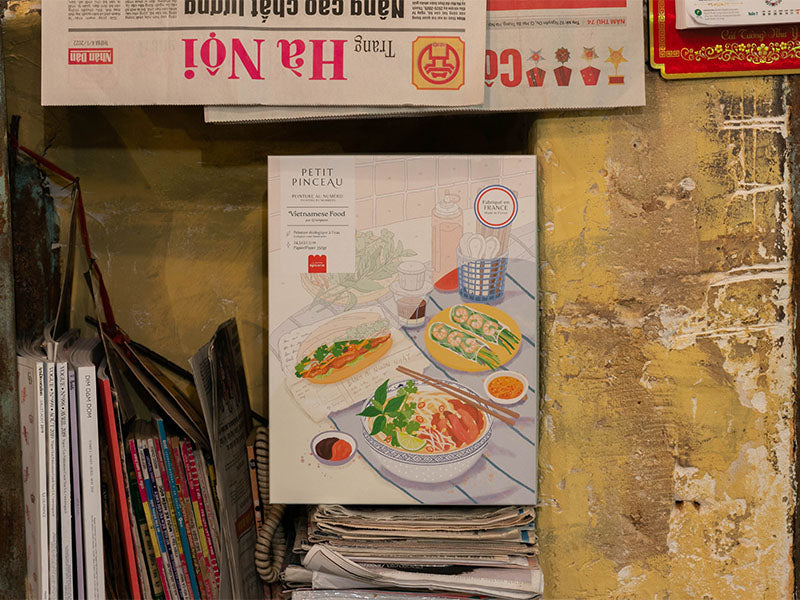 Coffret Peinture Au Numéro - Petit Pinceau - Vietnamese Food Par Jayne Wong