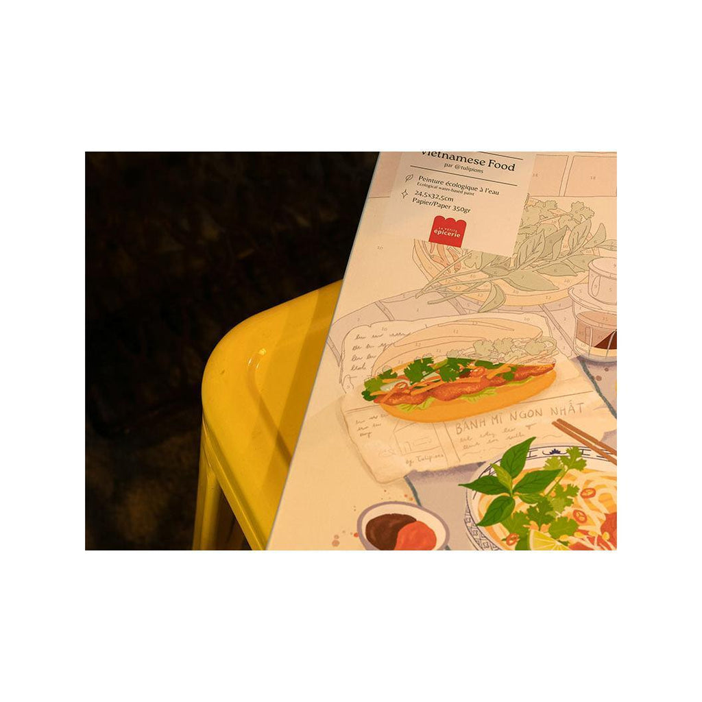 Paint By Number Set - Small Brush - Vietnamese Food By Jayne Wong