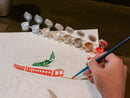 Coffret Peinture Au Numéro - Petit Pinceau - Sri-Lanka Train Par Maja Tomljanovic