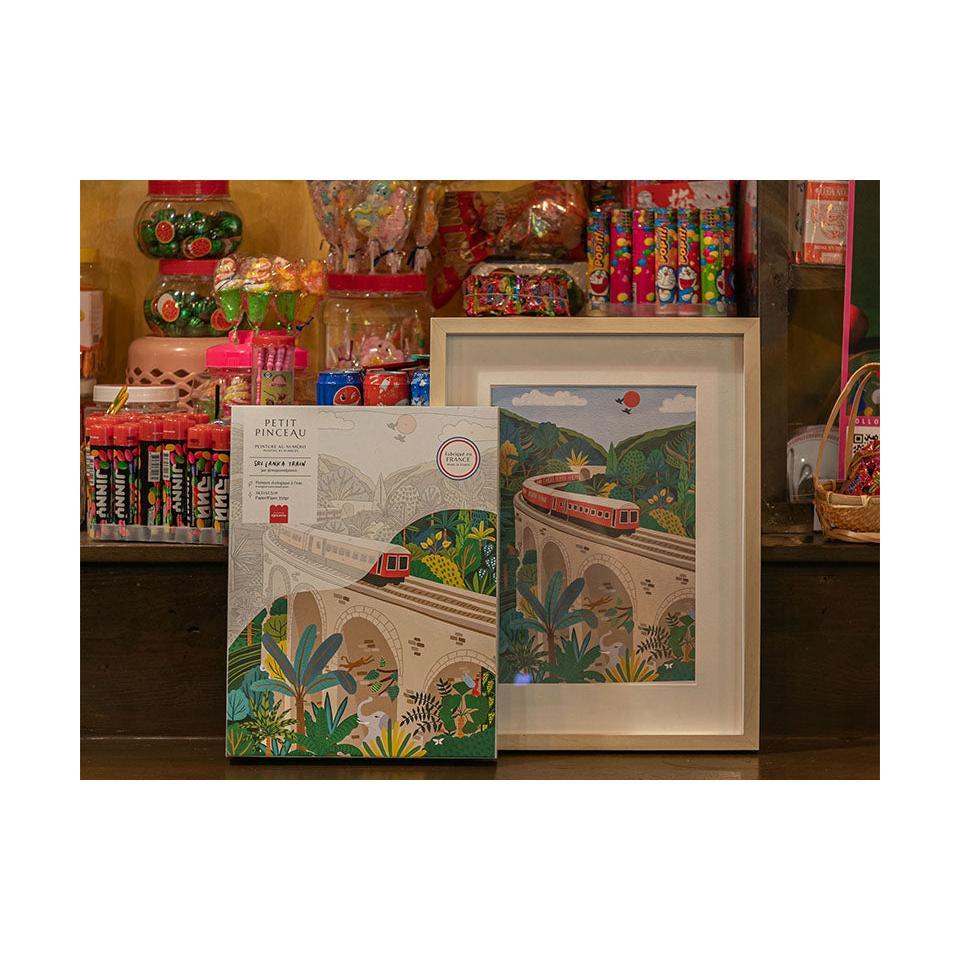 Paint By Number Box - Small Brush - Sri Lanka Train By Maja Tomljanovic