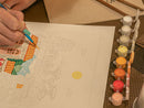 Coffret Peinture Au Numéro - Petit Pinceau - Singapore Par Hoglet & Co