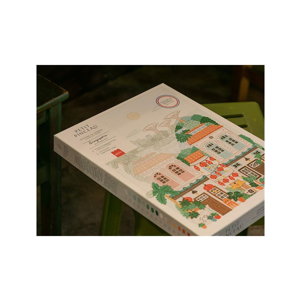 Coffret Peinture Au Numéro - Petit Pinceau - Singapore Par Hoglet & Co