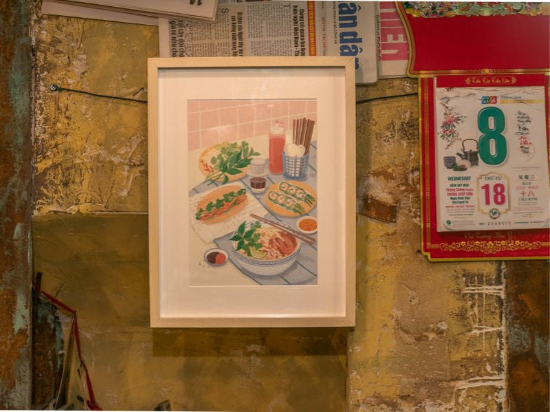 Coffret Peinture Au Numéro - Petit Pinceau - Vietnamese Food Par Jayne Wong