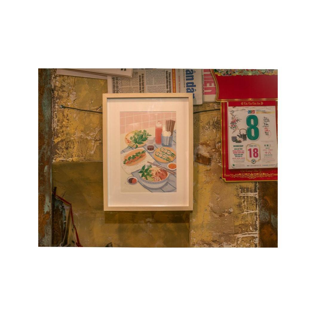Paint By Number Set - Small Brush - Vietnamese Food By Jayne Wong