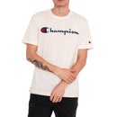 T-Shirt Champion Crewneck - Blanc Cassé, Noir