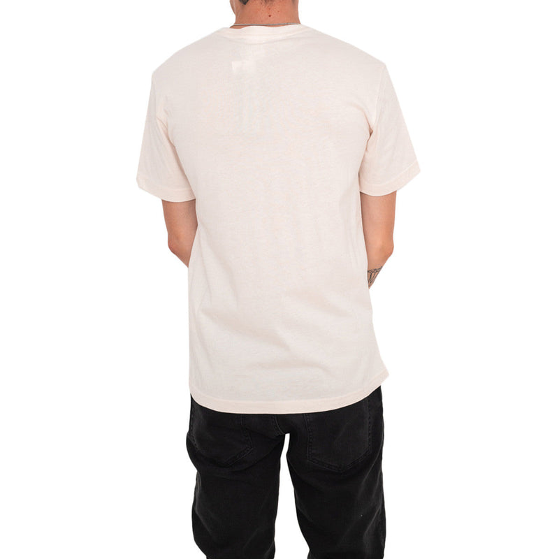 T-Shirt Champion Crewneck - Blanc Cassé, Noir