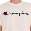 T-Shirt Champion Crewneck - Blanc Cassé, Noir