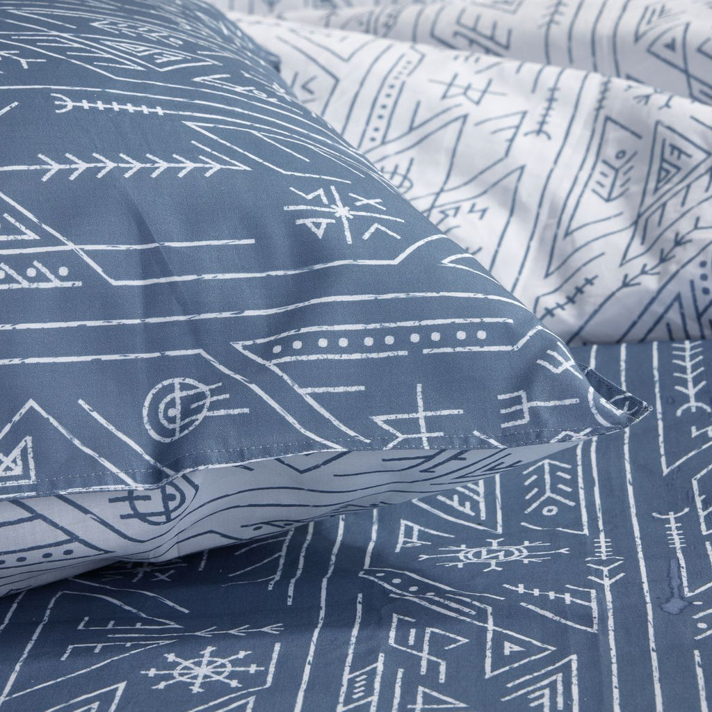 Sunshine - Juego De Cama Estampado 16.7 - Azul