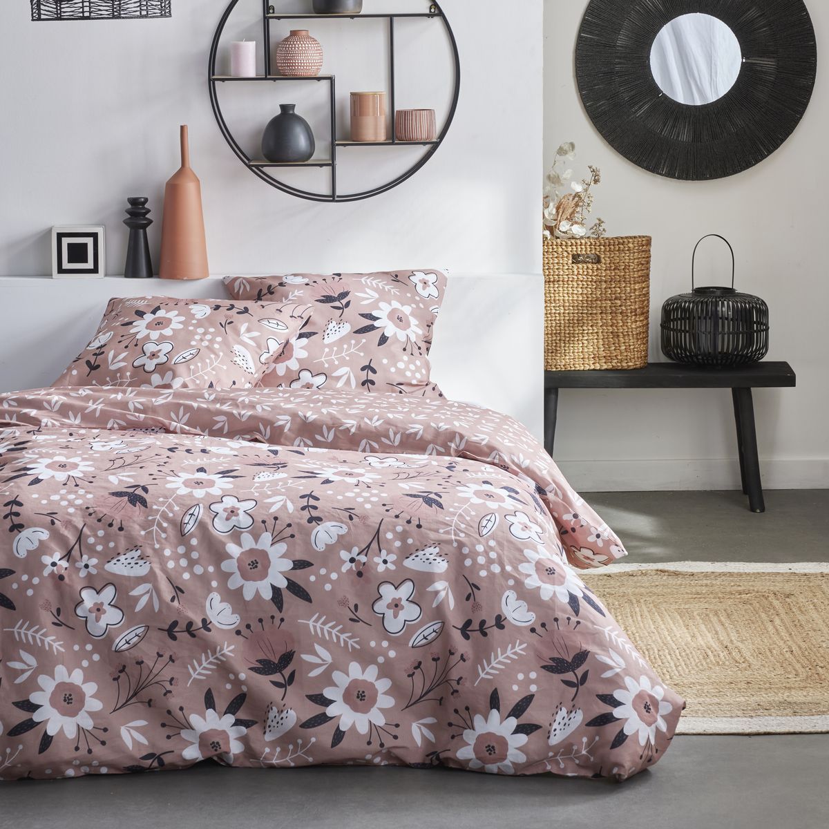 Sunshine - Parure De Lit Motif 16.8 - Rose Des Sables