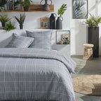 Mawira Zipped Set - Patterned Bedding Set 3.3 - Steel