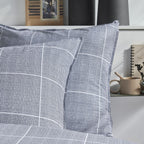 Mawira Zipped Set - Patterned Bedding Set 3.3 - Steel