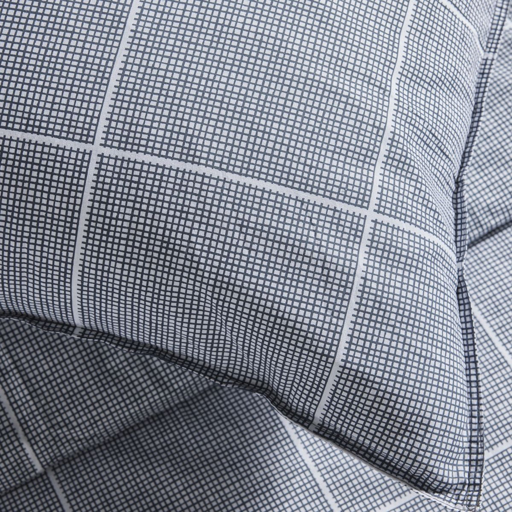 Mawira Zipped Set - Patterned Bedding Set 3.3 - Steel