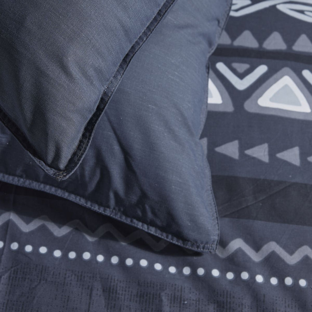 Mawira Parure Zippée - Parure De Lit Motif 3.6 - Fusain