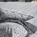 Mawira Zipped Set - Patterned Bedding Set 3.7 - Black