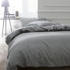 Percale Permanent Premium - Juego De Cama Piping Percal - Acero