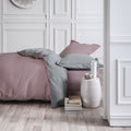 Percale Permanent Premium - Juego De Cama Bicolor Percal - Acero