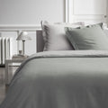 Percale Permanent Premium - Juego De Cama Bicolor De Percal - Dune