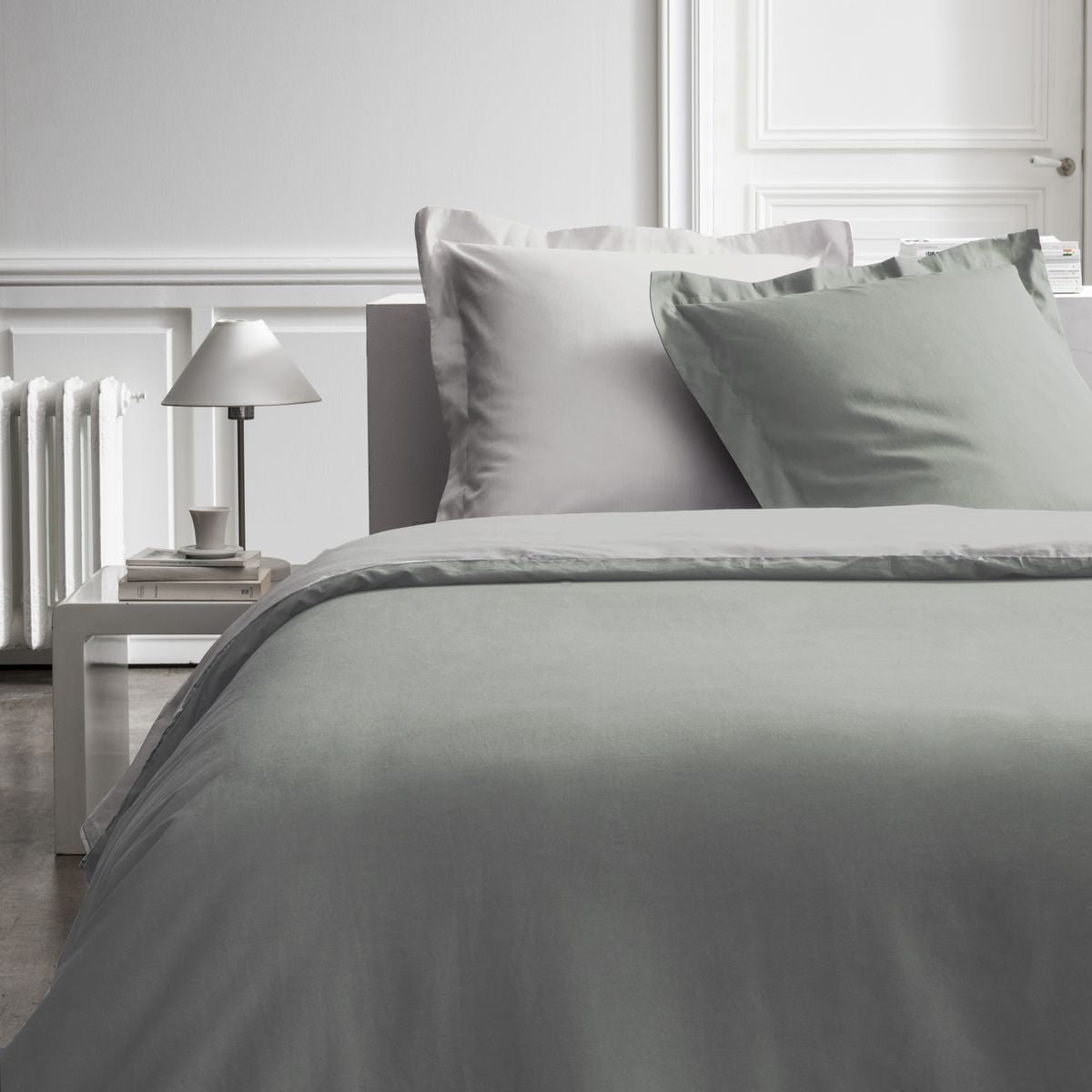 Percale Permanent Premium - Juego De Cama Bicolor De Percal - Dune
