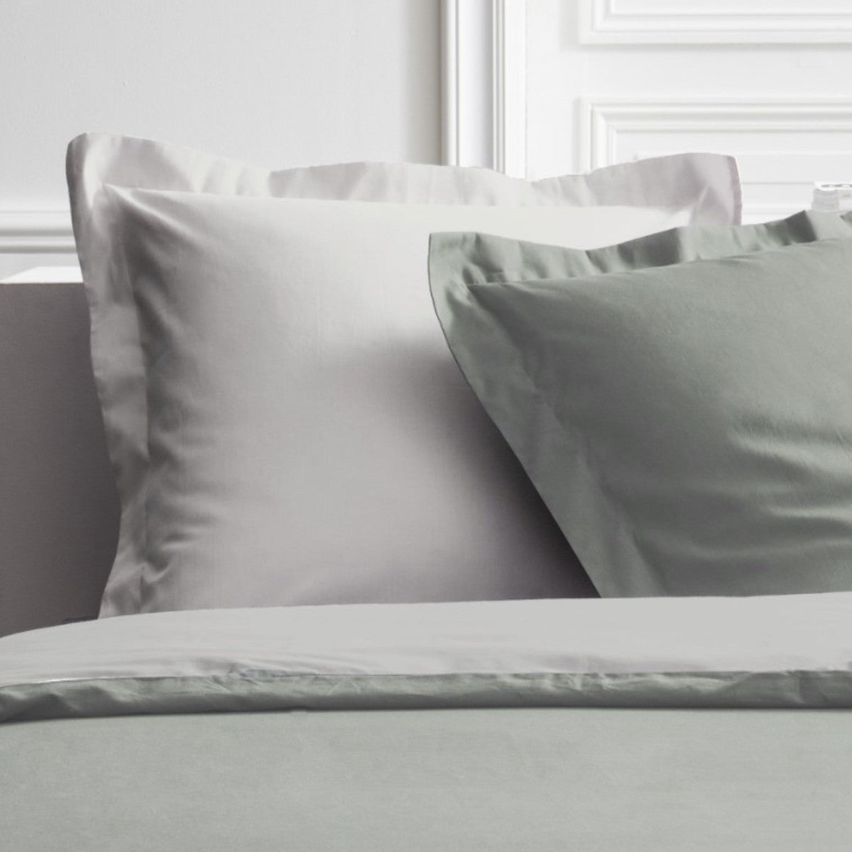 Percale Permanent Premium - Juego De Cama Bicolor De Percal - Dune