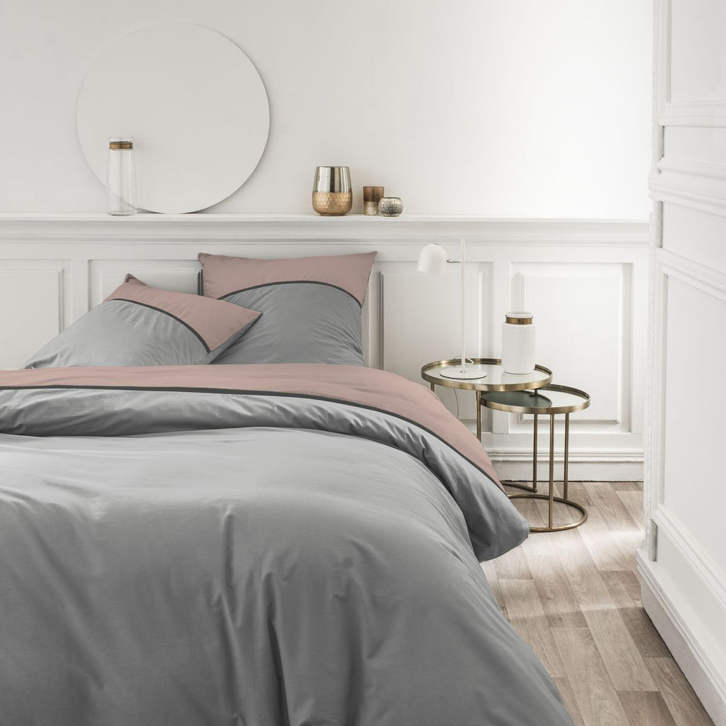 Percale Permanent Premium - Juego De Cama Tricolor Percal - Rosa Del Desierto