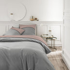 Percale Permanent Premium - Juego De Cama Tricolor Percal - Rosa Del Desierto