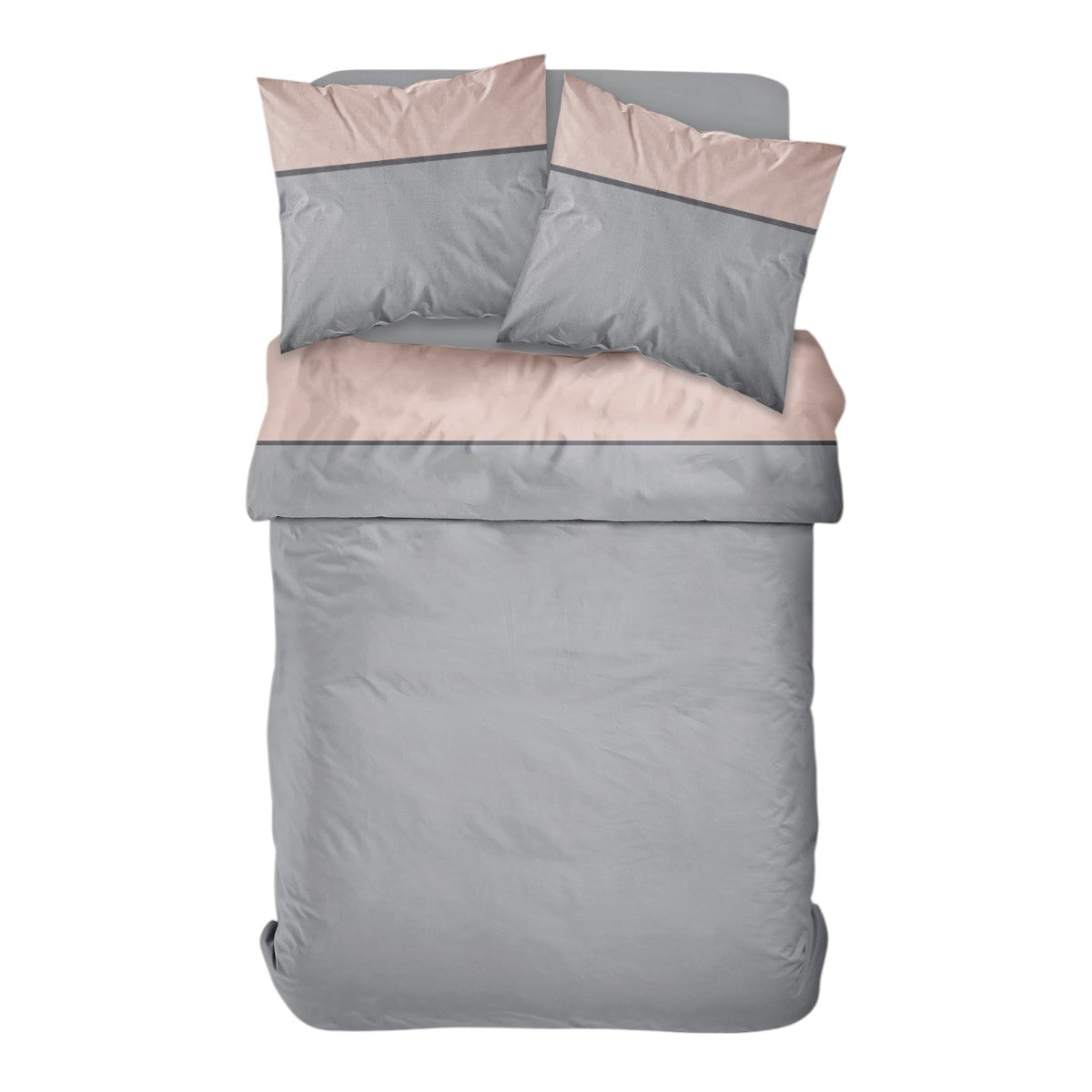 Percale Permanent Premium - Juego De Cama Tricolor Percal - Rosa Del Desierto