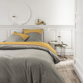 Percale Permanent Premium - Juego De Cama Tricolor Percal - Ocre