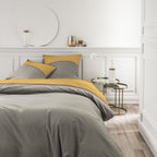 Percale Permanent Premium - Juego De Cama Tricolor Percal - Ocre