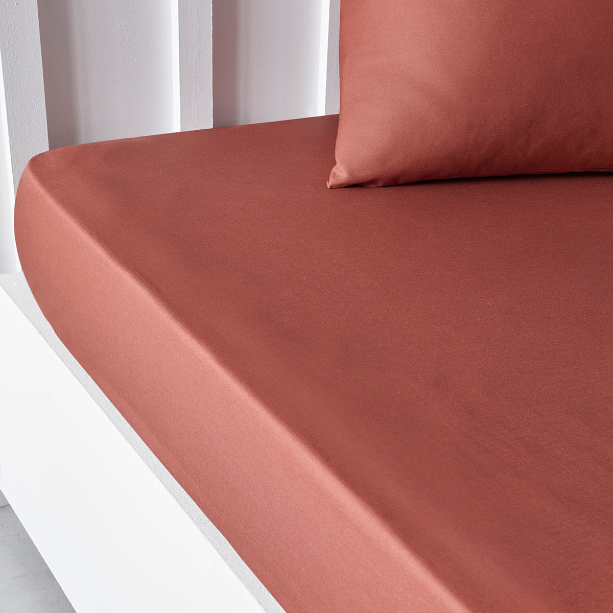 Percale Permanent Premium - Sábana Bajera Percal - Terracotta