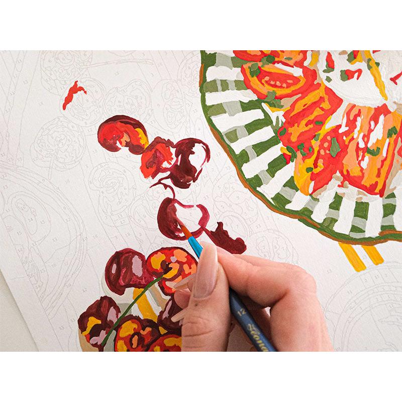 Paint By Number Box - Small Brush - La Dolce Vita By Ananya Bhandari