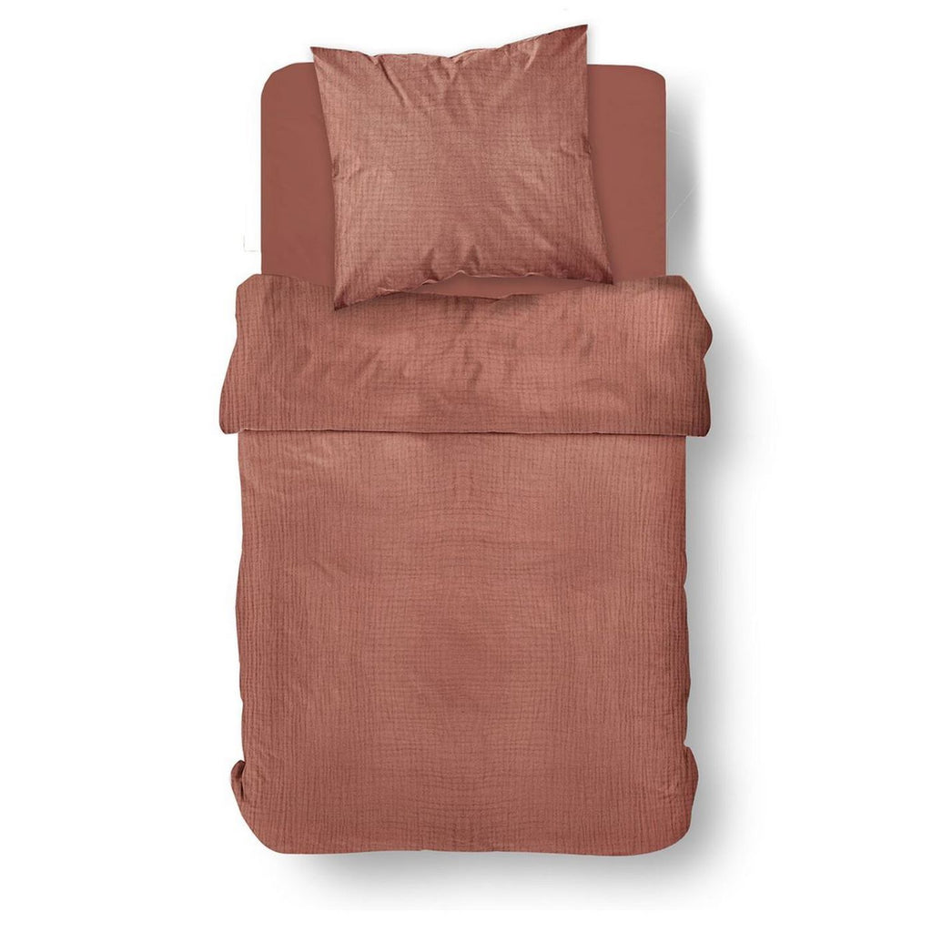 Gasa de Algodón - Juego de Cama - Terracota