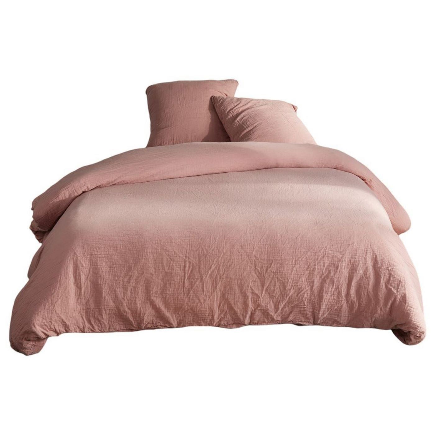 Gaze De Coton - Parure De Lit - Rose Des Sables