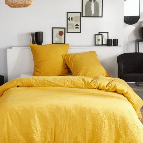 Parure De Lit - Gaze De Coton  - Ocre