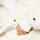 Sweat À Capuche Champion Half Zip Top - Blanc Cassé, Noir