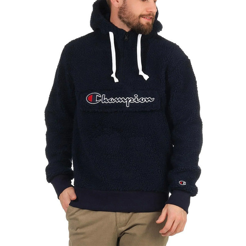 Sweat À Capuche Champion Half Zip Top - Bleu Marine