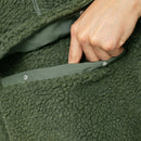 Sweat À Capuche Champion Half Zip Top - Kaki