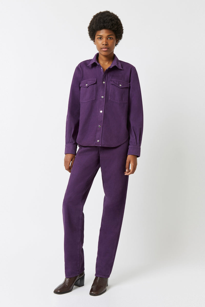 Hall Vaqueros color block - PURPLE denim