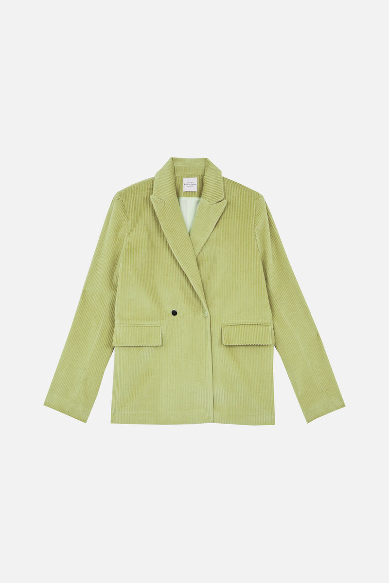 Tempo Velvet Jacket LIME GREEN