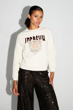 Le Sweatshirt Eddie Broderie Leo Black