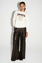 Le Sweatshirt Eddie Broderie Leo Black