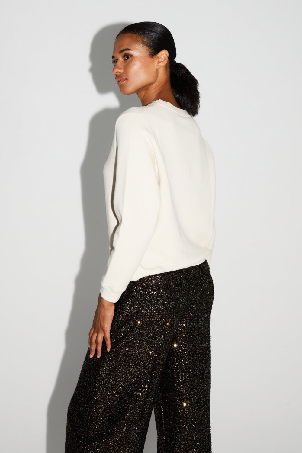 Le Sweatshirt Eddie Broderie Leo Black