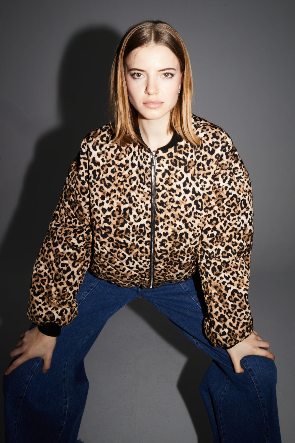 Bomber Nikky Trapuntato Léo Made In Italy - Nero