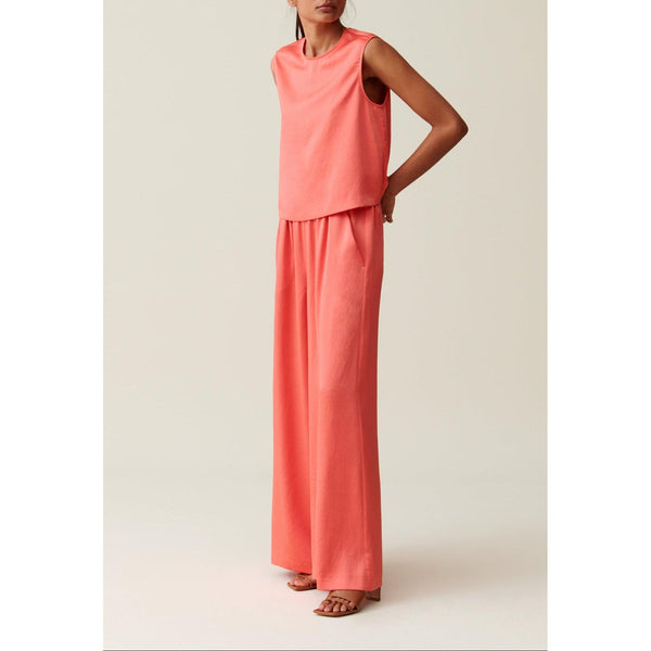 Sleeveless Top with Open Back