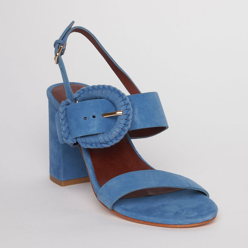 Sandalias de tacón Carrie - Azul denim