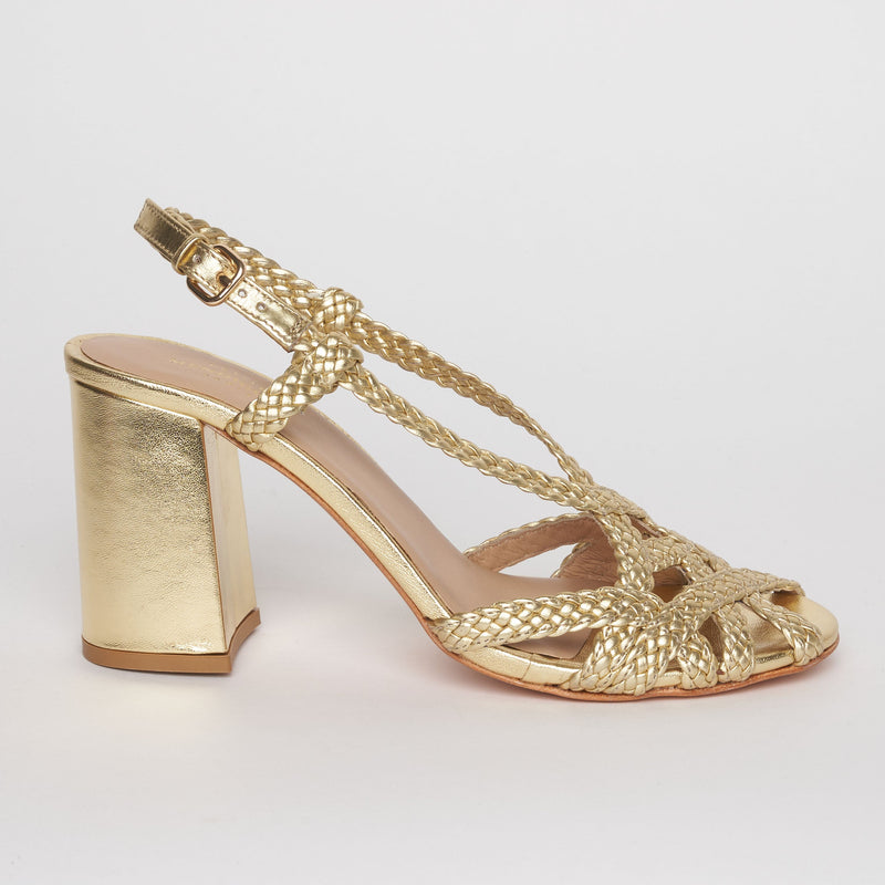 Sandales Couronne Foil - Dore