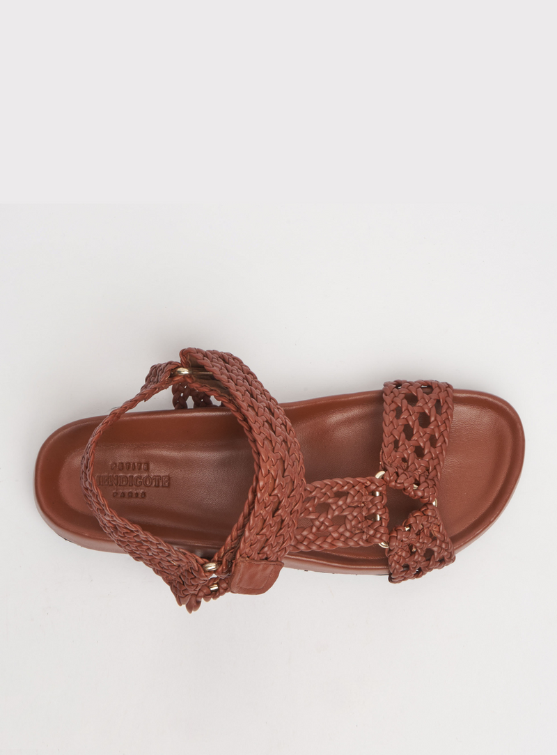 Sandales Cristina Cuir - Camel