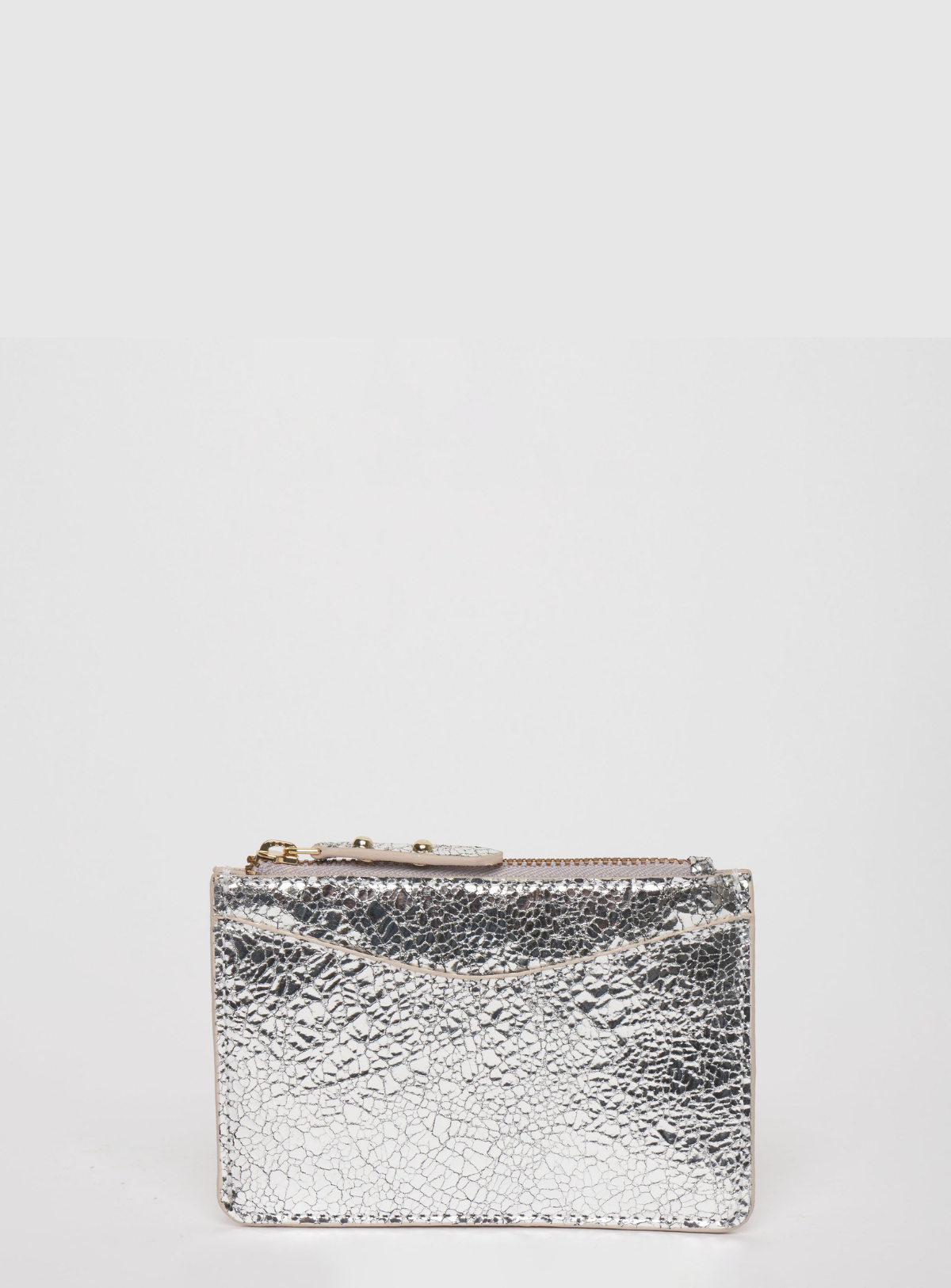 Porte Carte Elmo Foil - Argent